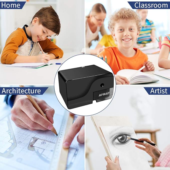 AFMAT Electric Pencil Sharpener, Heavy Duty Pencil Sharpeners - Image 7