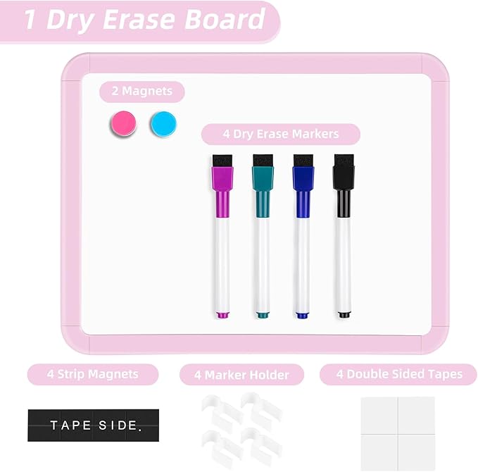 VUSIGN Small White Board Dry Erase, 8.5'' x 11'' Magnetic Dry Erase Board - Image 6