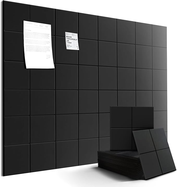 12-Pack Large Felt Bulletin Board 48" x 36" Cork Board Alternative, by Unknown