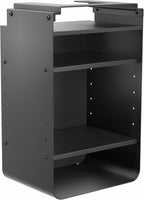 VIVO Under Desk Storage Cabinet, High Capacity Shelving Unit with Height Adjustable Shelves, Holds 44 lbs, Black, DESK-SC01