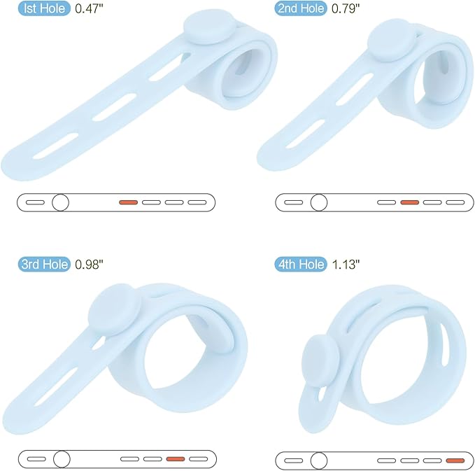 Donruby 24Pcs Silicone Cable Ties - Image 3