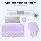 Ospelelf Ergonomic Mouse Pad and Keyboard Stand Wrist Rest Set, Memory Foam - Image 6