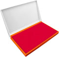 Plastic Case Stamp Pad Large Size, Crimson Red Color by ZIGEL