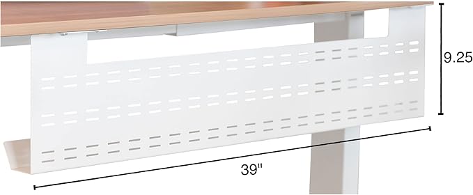 Stand Up Desk Store Under Desk Cable Management Tray Horizontal Computer Cord - Image 5