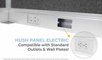 Versare Pre-Configured Hush Panel Electric Cubicle | Workstation Divider Walls - Image 3