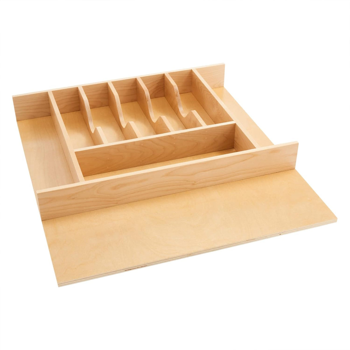 Rev-A-Shelf Trim-to-Custom-Fit Wooden Silverware Drawer Divider Organizer