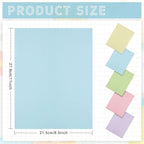 Sinmoe 100 Sheets 5 Shades Cardstock Paper 8.5 x 11 Inches 180gsm Solid Core - Image 2