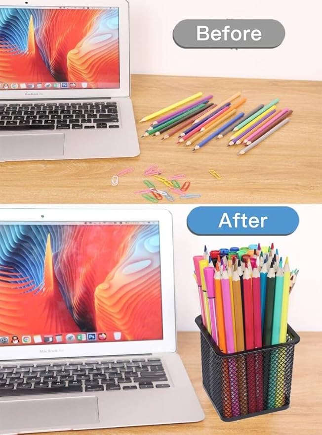 SNOW COOLER Pen Holder Pencil Holder Metal Pen Holder Cup Pencil Holder - Image 5