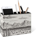 Famame Vintage Desert Mountains Pencil Holder by Famame