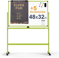 Large Dry-Erase Rolling Magnetic Whiteboard by TSJOFFICE