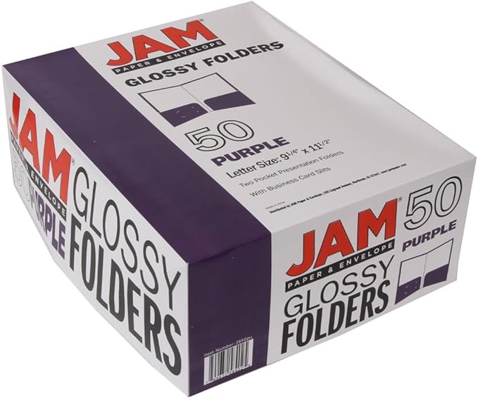 JAM PAPER Laminated Two Pocket Glossy School Folders - Image 6