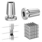 BLIKA Upgraded 100 Pack Stainless Steel Protector Sleeves by BLIKA