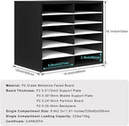 PAG Countertop Mail Sorter Organizer, Wooden Literature Organizer, Student - Image 2