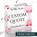 Personalized Gifts, Custom Quote Block Letter Board, Crystal-Clear Acrylic - Image 8