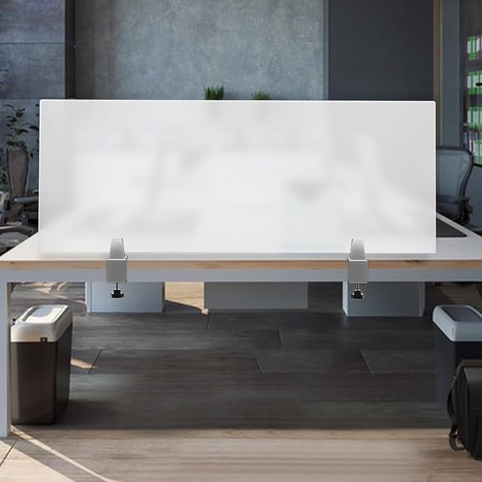 Desk Divider, Acrylic Desk Privacy Panels, Privacy Desk Screen, Frosted Acrylic - Image 5