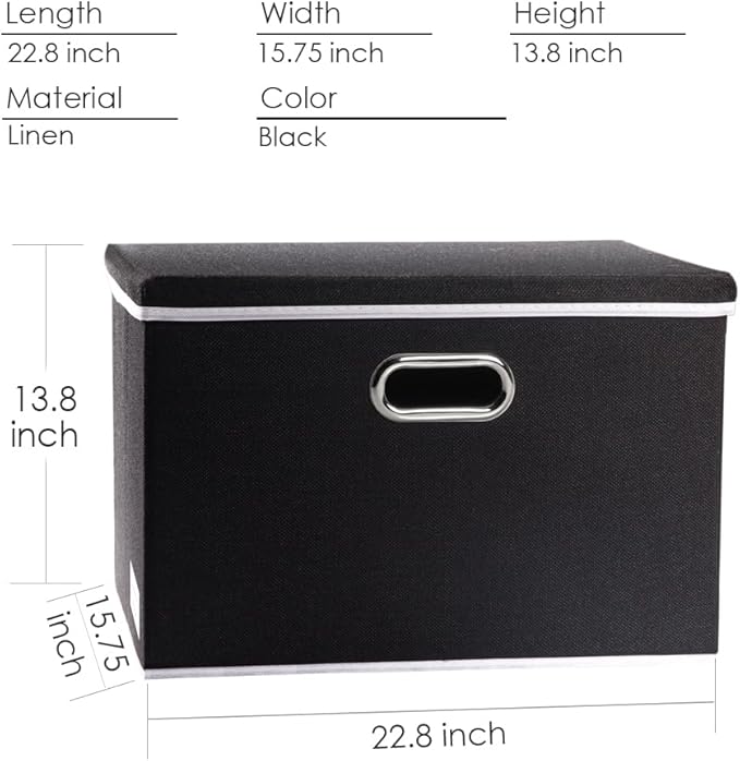 PRANDOM Extra Large Collapsible Storage Bins - Image 5