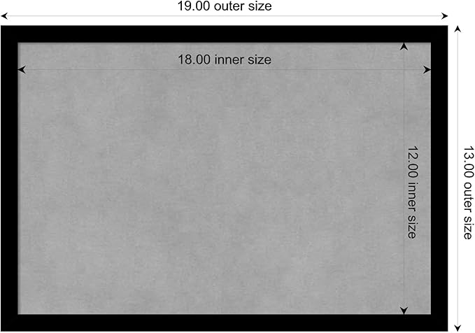 Amanti Art Black Framed Magnetic Board 13x19 Small Vision Board - Image 3