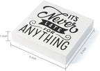 3 Pcs Inspirational Wood Box Sign Set, 5x5 Inches Motivational Quotes Wooden - Image 2