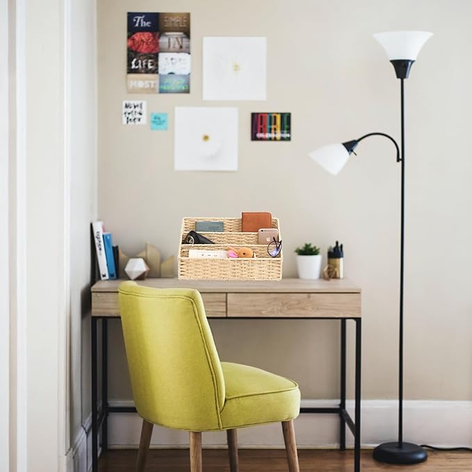 Boershun Rattan Mail Organizer - Image 7