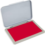 Metal Case Stamp Pad Medium Size, Crimson Red Color by ZIGEL