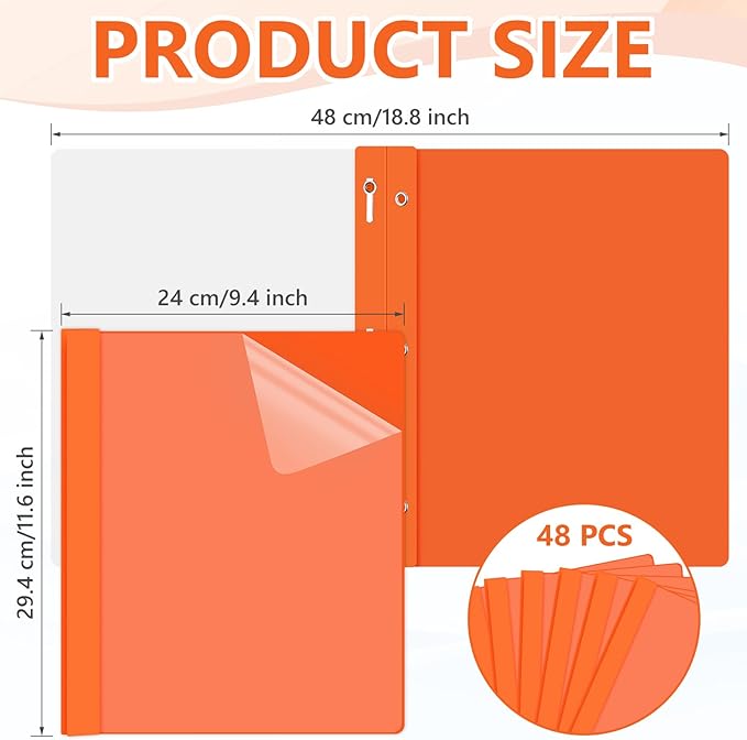 Feifeiya 48 Pack Plastic Report Covers - Image 2