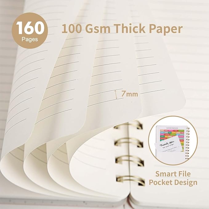 Spiral Notebook-5.75" x 8.125" College Ruled Journal - Image 3