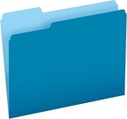 Pendaflex Letter Size File Folders Bundle - Blue 152 1/3 and Bright Green 152 1/3, 100 per Box