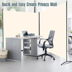 Room Divider 2 Panel Large Privacy Screens, Tall 6FT Partition Room Dividers - Image 5