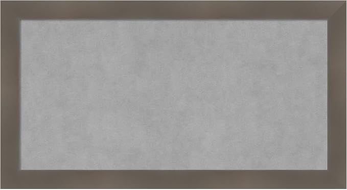 Amanti Art Grey Framed Magnetic Board 14x26 Small Vision Board by AmantiArt