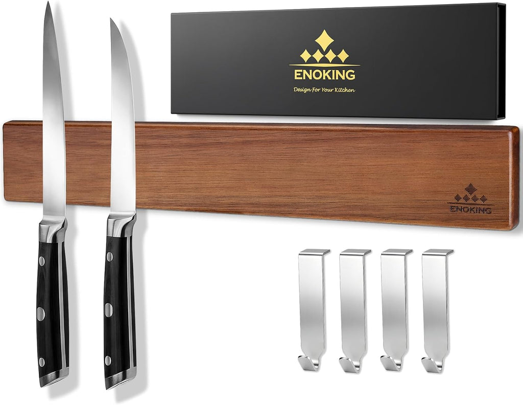 magnetic knife holder for wall, 16 inch acacia, main product view