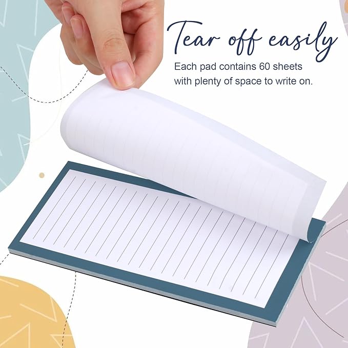Utron 4 Pack Magnetic Notepads for Refrigerator, 50 Pages/Book Grocery List - Image 4