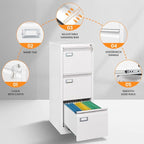 AFAIF 3 Drawer File Cabinet - Image 6