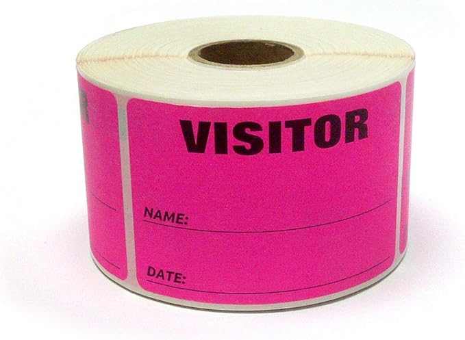 NextDayLabels - 3 x 2 Visitor Labels Pass, ID Labels and Safety Identification by NextDayLabels