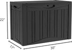 TARKARI 45 Gallon Lockable Resin Deck Box, Waterproof & UV-Resistant Outdoor - Image 2