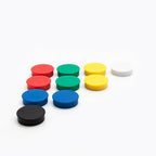 Bullseye Office 24 Round Assorted Color Fridge Magnets, Button Shaped, Small - Image 3