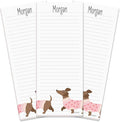 Current Dachshund Lined Personalized Shopping List Pad Set of 3, 50-Sheet Pads by Current