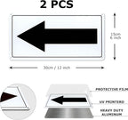 Black Arrow Sign Aluminum 10 x 5 Inch Heavy Duty Metal Waterproof Reflective - Image 6