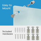 Magnetic Glass White Board 72"X36" Premium Tempered Dry Erase Boards Wall - Image 7