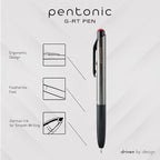 Pentonic GR-T Retractable Gel Pens, 0.7 mm Fine Point, Smooth Writing - Image 2