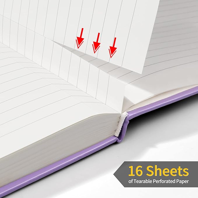 Annecy Lined Journal Notebook, Hardcover Leather Journal - Image 4