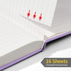 Annecy Lined Journal Notebook, Hardcover Leather Journal - Image 4