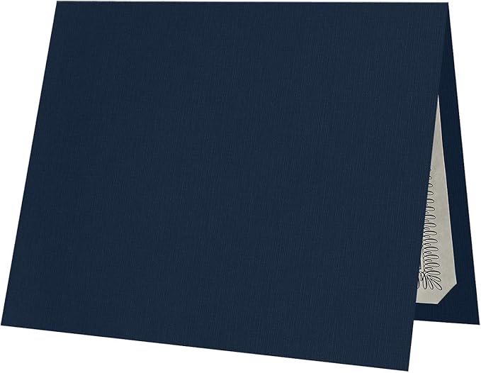 LUXPaper 9.5" x 12" Certificate Holders | Nautical Blue Linen | 100lb. Cover | by LUXPaper