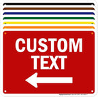 My Sign Center Custom Left Arrow, 7x10 Inches, Simple Style, Arrow Left by MySignCenter