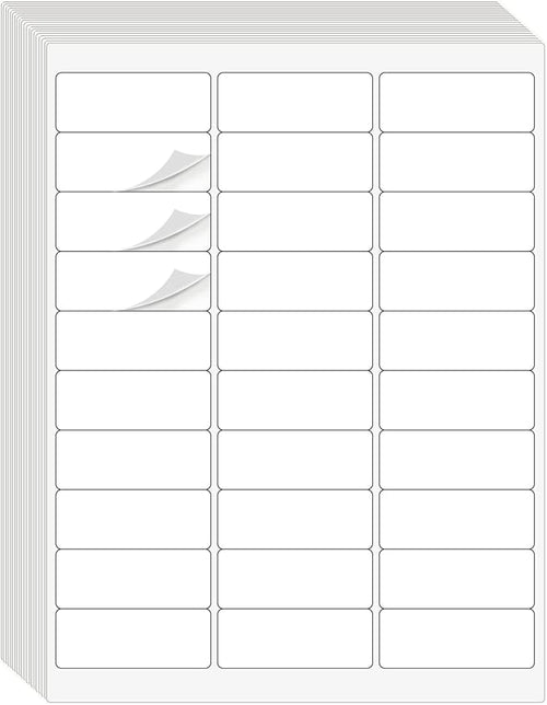 1" x 2-5/8" Address Labels 900 Labels Sticker Paper by DINIZON