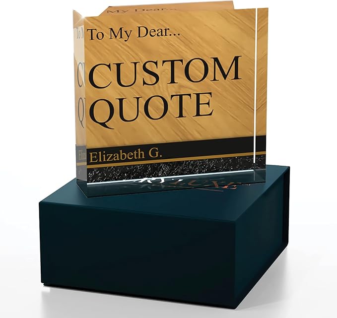 Personalized Gifts, Custom Quote Block Letter Board, Crystal-Clear Acrylic - Image 4