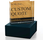 Personalized Gifts, Custom Quote Block Letter Board, Crystal-Clear Acrylic - Image 4