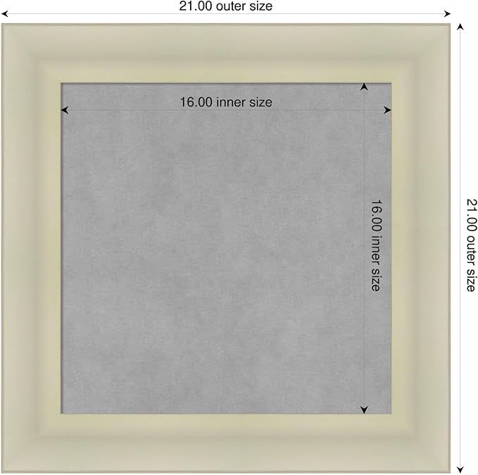 Amanti Art Silver Framed Magnetic Board 21x21 Small Vision Board - Image 2