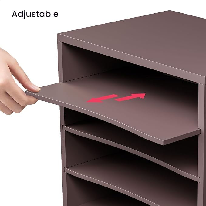 Ballucci 4-Tier Paper Organizer, Desk File Organizer, Stackable Letter Tray - Image 4