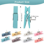 JOANCÉE 50 PCS Wooden Clips Colorful Push Pins Tacks - Image 2