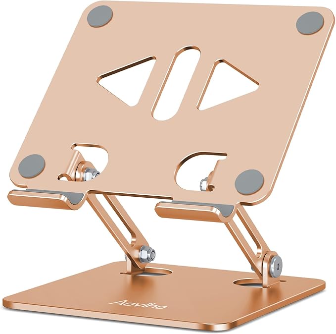 Aoviho Tablet Stand Holder for Desk Adjustable Tablet Holder, Foldable Aluminum by Aoviho